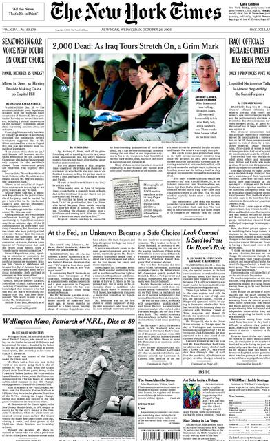 new york times newspaper template. new york times Online news