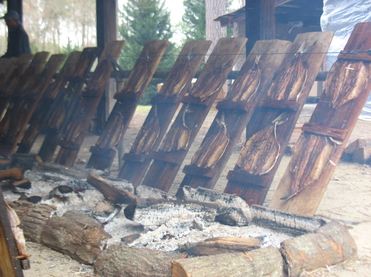 Shad_Planking_fish smoking.JPG