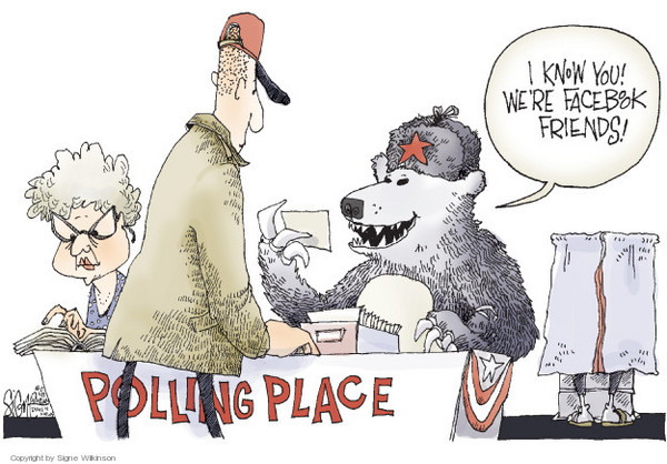Image result for polling place cartoon