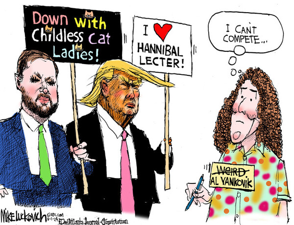 RealClearPolitics | Mike Luckovich for Aug 01, 2024 | Political Cartoons