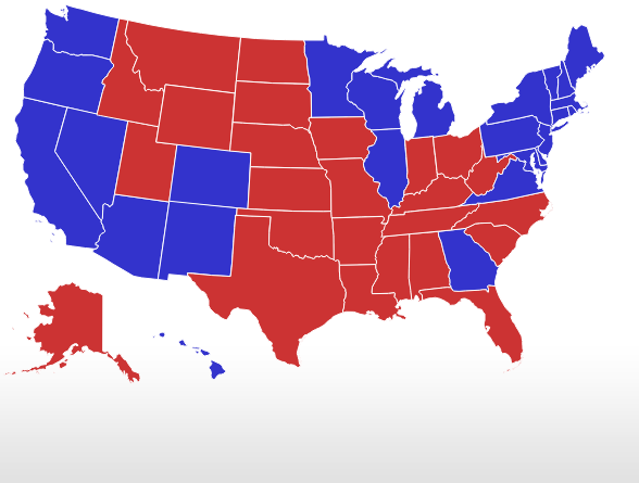 Real Clear Politics 2021 Electoral Map