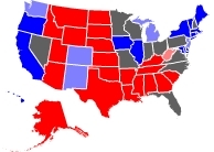 RCP Map on 9/28/2008
