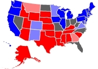 RCP Map on 10/19/2008