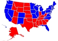 RCP Map on 10/19/2008
