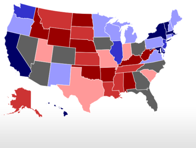 Real Clear Politics Presidential Map Realclearpolitics - 2016 Election Maps - Race Changes