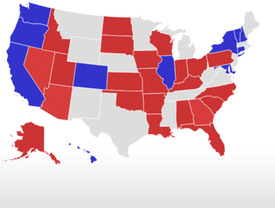 Senate Projection Map